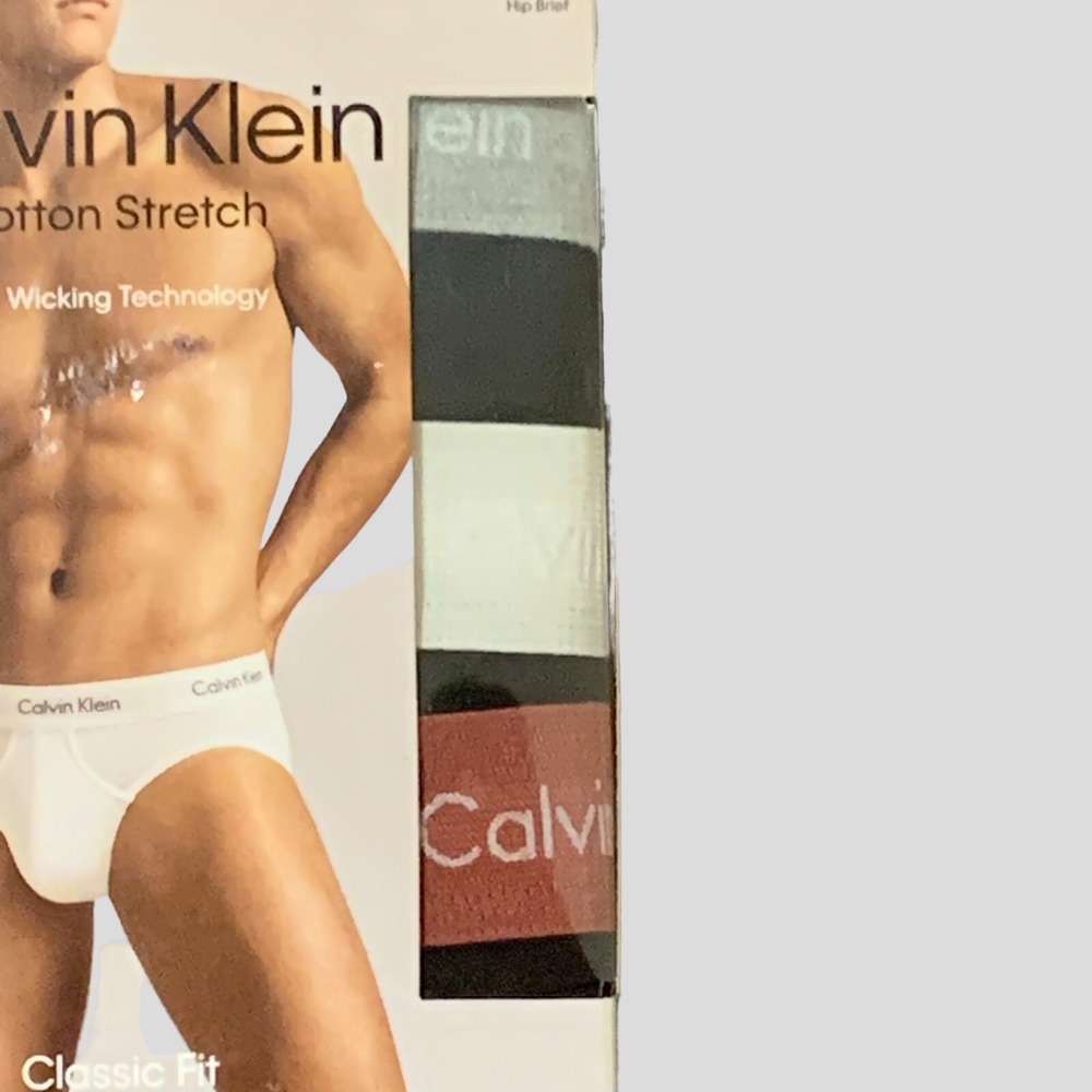 Calvin Klein Men's 3-pack Cotton Stretch Hip Brief Underwear Size XXL - Black - Picture 2 of 8